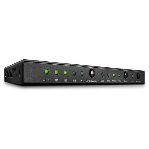 Lindy HDMI 2.0 18G Switch with Audio - Commutateur vidéo/audio - 4 x HDMI - de bureau