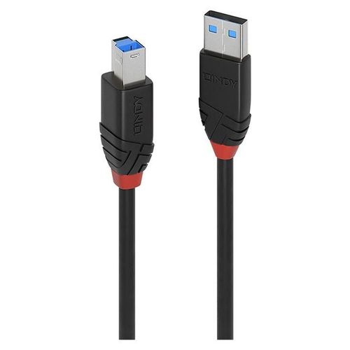 Lindy - Câble USB - USB type A (M) pour USB Type B (M) - USB 3.1 Gen1 - 10 m - rond, actif - noir