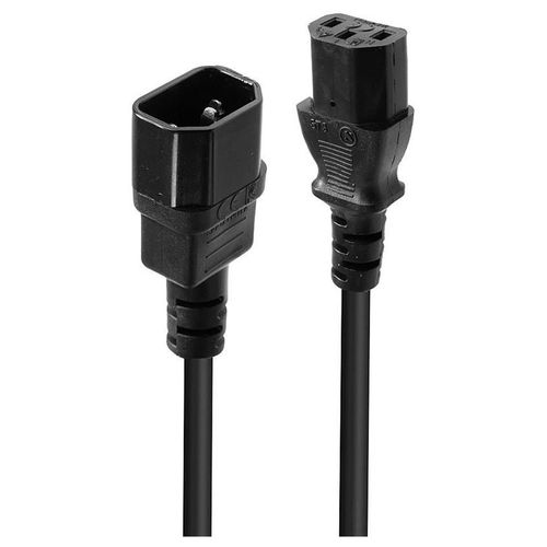 Lindy - Rallonge de câble d'alimentation - IEC 60320 C14 pour power IEC 60320 C13 - 50 cm - noir