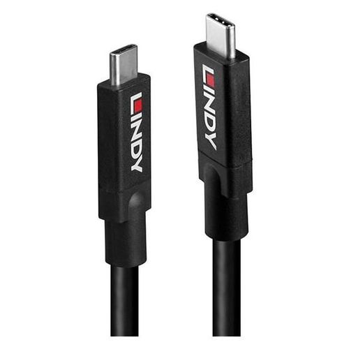 Lindy - Câble USB - USB 3.1 de 2ème génération de type C à 9 broches (M) pour USB 3.1 de 2ème génération de type C à 9 broches (M) - USB 3.1 Gen 2 / DisplayPort 1.4 - 5 m - actif, support 8K60Hz...