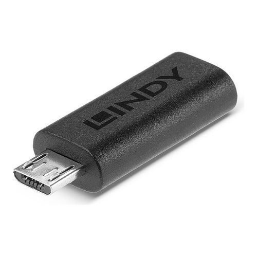 Lindy - Adaptateur USB - 24 pin USB-C (F) pour Micro-USB Type B (M) - USB 2.0 - noir