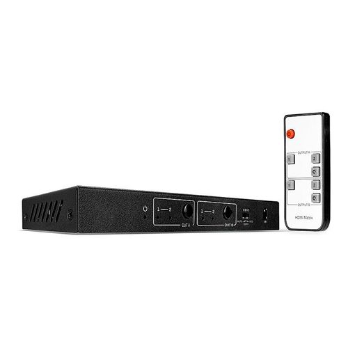 Lindy 2x2 HDMI 18G Matrix - Commutateur vidéo/audio - de bureau