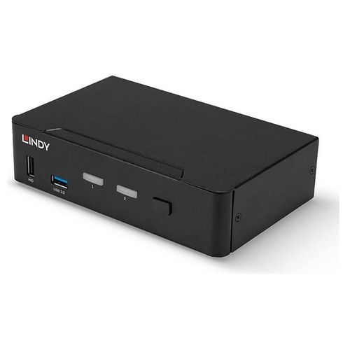 Lindy - Commutateur écran-clavier-souris/audio/USB - 2 x KVM / audio / USB - 1 utilisateur local - de bureau