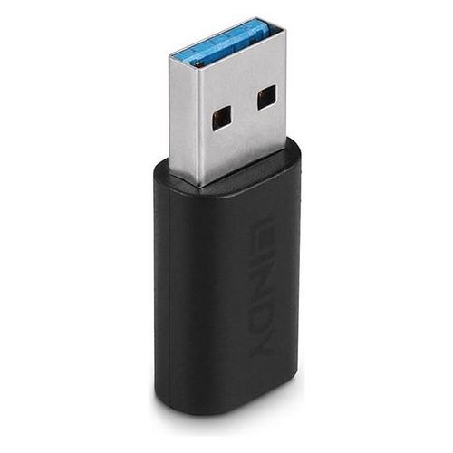 Lindy - Adaptateur USB - USB type A (M) pour 24 pin USB-C (F) - USB 3.2 Gen 2 - noir