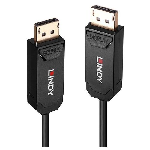 Lindy - Câble DisplayPort - DisplayPort (M) pour DisplayPort (M) - DisplayPort 2.0 - 40 m - support 8K60Hz (7680 x 4320), UHBR10 - noir