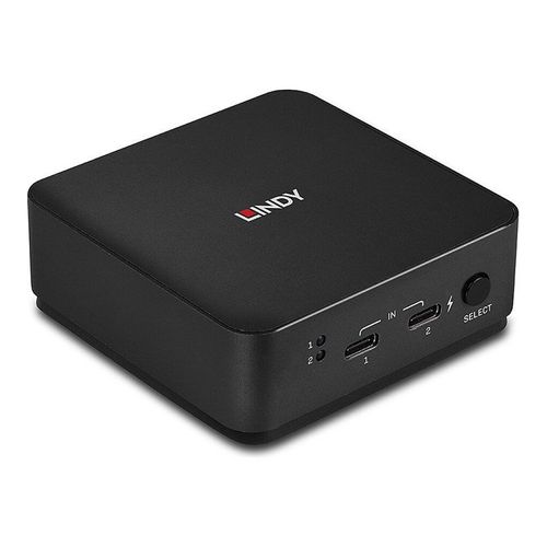 Lindy - Commutateur KVM - 4K60 - 2 x KVM / audio / USB - de bureau