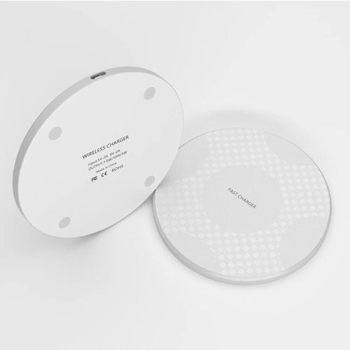 Chargeur Rapide Sans Fil 10w Pour Téléphone Huawei Mate60pro, Oppo Ace2, Sony Xperia 1 Iii, Redmi K60, Tapis De Charge En Acrylique, Cadeau-Blanc With Cable