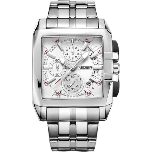 Montre Homme Analogique Quartz Montre Avec Bracelet En Acier Inoxydable Etanche Chronographe Sport Montre Pour Hommes