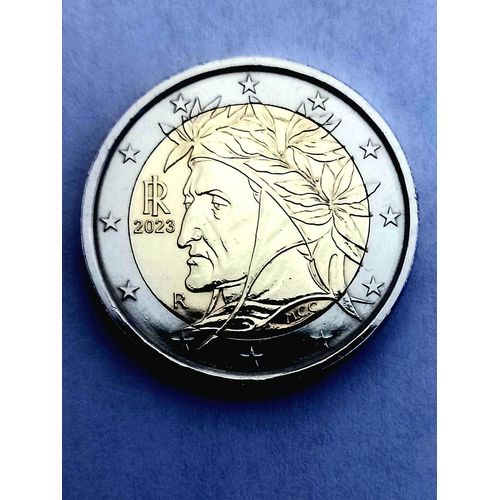 2 Euros 2023 Dante Alighier Bu Fréquence 0,9%