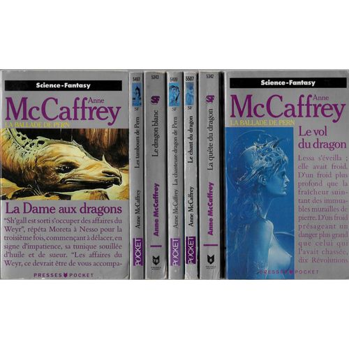 La Ballade De Pern (7 Vol.) D'anne Mccaffrey - Le Vol Du Dragon - La Quête Du Dragon - Le Chant Du Dragon - La Chanteuse-Dragon De Pern - Le Dragon Blanc - Les Tambours De Pern - La Dame Aux Dragons