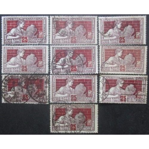 France N°212 X 10 Oblitéré