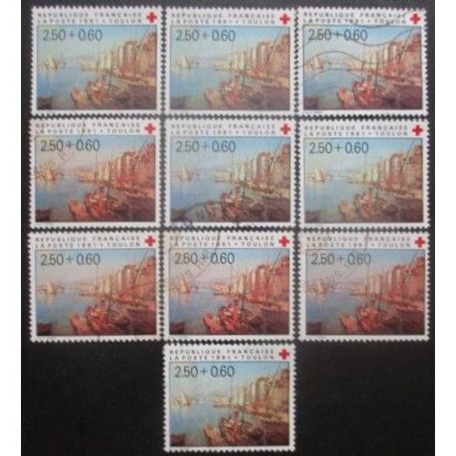 France N°2733a X 10 Dentelé 13 X 13,5 Oblitéré