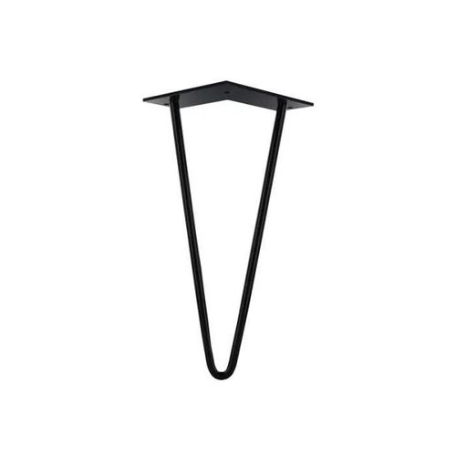 Pied Table Basse Design H. 300mm - Acier Époxy Noir