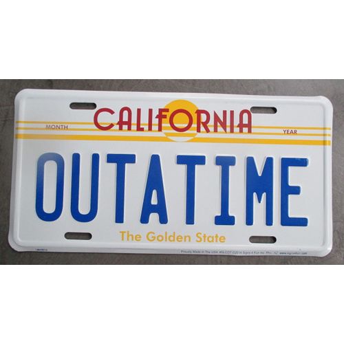 Plaque D'immatriculation Decorative Out A Time California License Plate