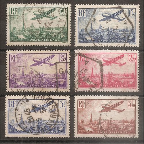 Pa 8 À 13 (1936) Postes Aériennes Paris Oblitérées (Cote 55e) (9341)