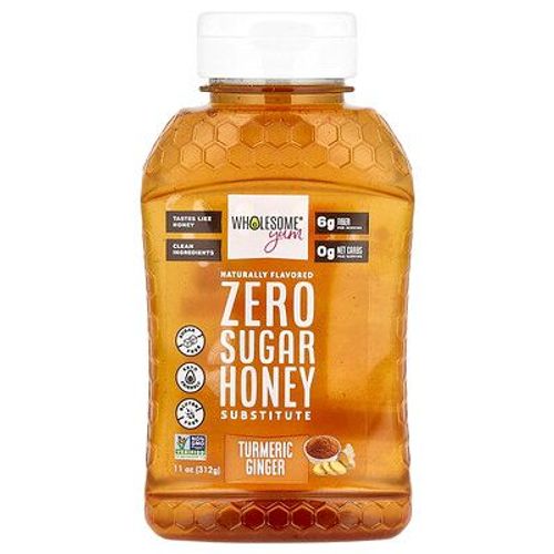 Wholesome Yum, Substitut De Miel Sans Sucre, Curcuma Et Gingembre, 312 G