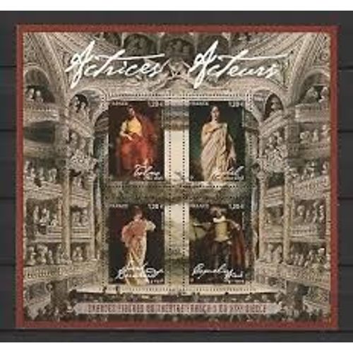Acteurs Et Actrices De Théâtre Du 19ème Siècle Feuillet 5260 Année 2018 N° 5260 5261 5262 5263 Yvert Et Tellier Luxe