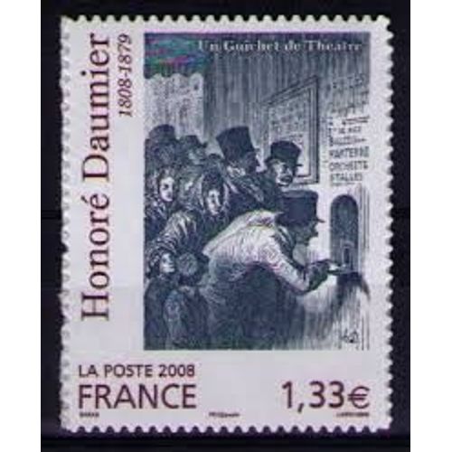 Art : "Un Guichet De Théâtre" D' Honoré Daumier Année 2008 N° 4305 Yvert Et Tellier Luxe