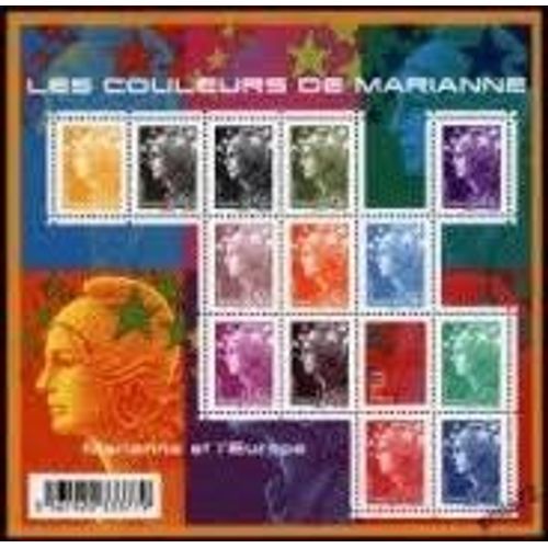 Les Couleurs De Marianne Marianne Et L'europe Feuillet 4409 Année 2009 N° 4409 4410 4411 4412 4413 4414 4415 4416 4417 4418 4419 4420 4421 Yvert Et Tellier Luxe