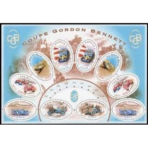 Sport Automobile : Coupe Gordon Bennett Bloc Feuillet 86 Année 2005 N° 3795 3796 3797 3798 3799 3800 Yvert Et Tellier Luxe