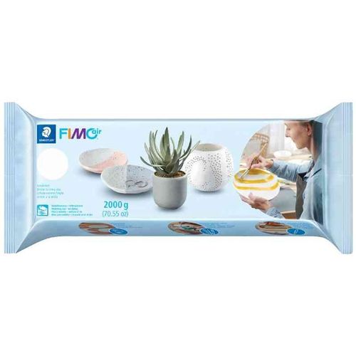Fimo Pâte À Modeler, Durcit À L'air, 2.000 G, Blanc
