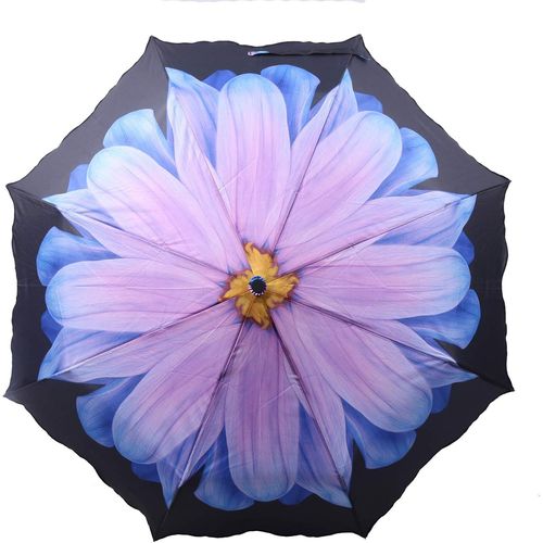 3280,Parapluie Pliants Femme,Bleu(Multicolore)-3280