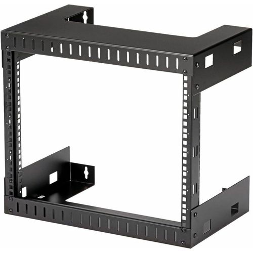 Startech.Com Rack Réseau Mural 8U À 2 Montants,Rack Serveur 19"" À Cadre Ouvert,Profondeur 12"",Rack De Données Mural Pour It/Av/Panneau De Patch-Écrou Et Vis De Cage Inclus(Rk812Wallo)