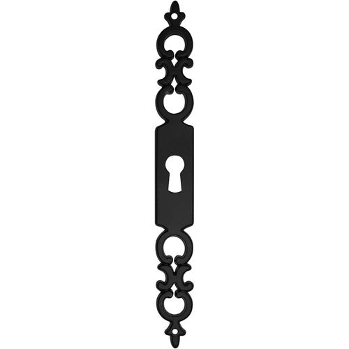 Entrée De Clé Serrure Entrée Meuble Ancien Décoration Rustique Vintage Clef Antique(Entrée Clé Régence-Fer Noir)