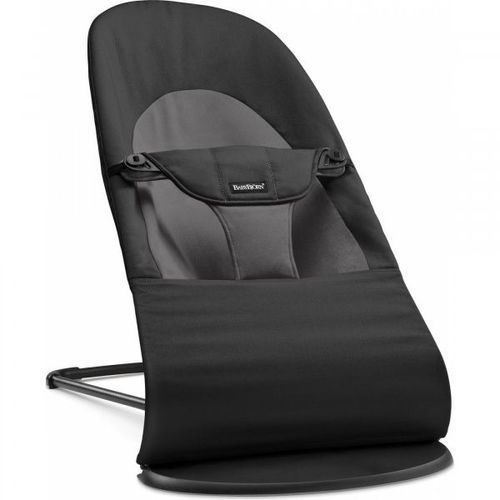 Transat Bébé Balance Soft Tissé Noir Et Gris Foncé
