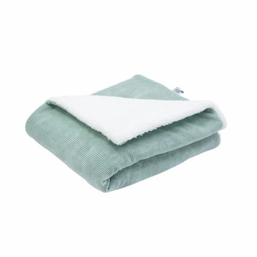 Couverture 100x75 Cm - Sherpa Sauge
