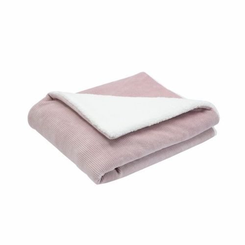 Couverture 100x140 Cm - Sherpa Vieux Rose