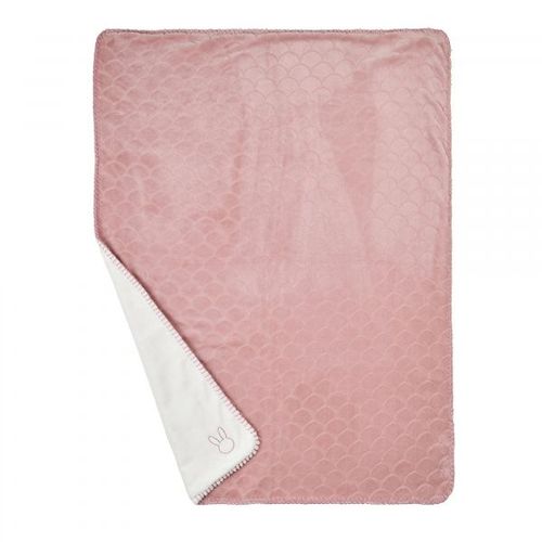 Couverture Supersoft Wavy 75x100cm Vieux Rose