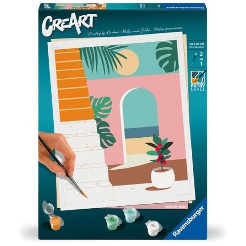 Creart 24x30 Cm Vacation Mode. Adulte. Peinture Par Num¿Ros. 25524. Ravensburger