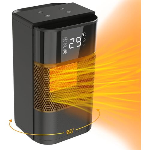 Chauffage Et Climatisation Portable Chauffage De Ventilateur Silencieux À Faible Consommation D¿Énergie Pour La Maison Petit Chauffage Rechargeable PTC Avec Protection Contre Renflouement Surchauffe