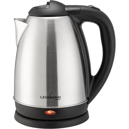 Bouilloire électrique en acier inoxydable 1,8 L, puissante bouilloire électrique 2200W, pour bébé, thé, café, arrêt automatique et protection contre la surchauffe, sans BPA, argent