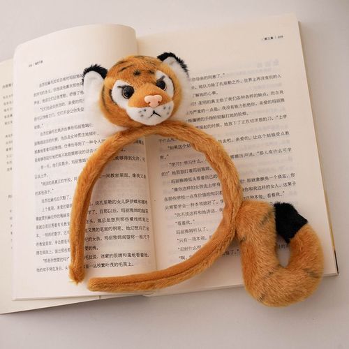 Bracelet En Peluche Mignon, Animal, Tigre, Panda, Papa, Poupée, Lapin, Serre-Tête, Porte-Monnaie, Poupée De Chiffon Bandeau Huanghu - Bandeau De 22 Cm (0,06 Kg)