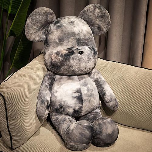 Peluche Ours Violent Coloré Et Tendance, Jouet De Décoration Pour La Maison, Sesame Street Ours Violent Noir Et Gris - 60 Cm (0,43 Kg)