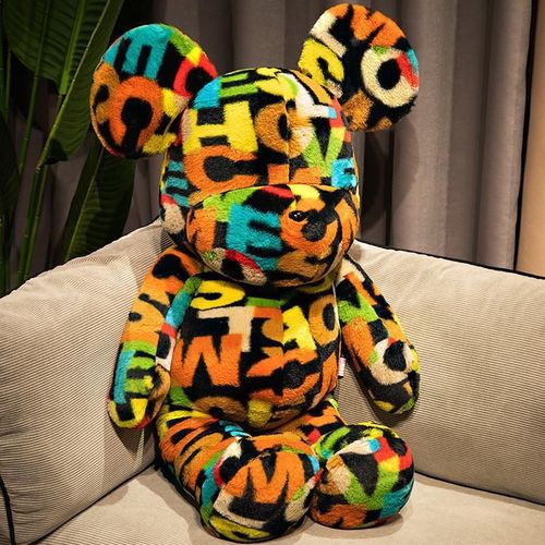 Peluche Ours Violent Coloré Et Tendance, Jouet De Décoration Pour La Maison, Sesame Street Ours Violent De Type Lettre - 60 Cm (0,43 Kg)
