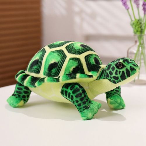 Poupée Tortue De Mer En Peluche, Poupée Tortue En Chiffon, Cadeau Zoo Tortue Verte Européenne - 30 Cm (0,15 Kg)