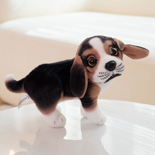 Peluche Husky, Chiot, Poupée, Beagle, Poupée, Poupée De Chiffon, Cadeau Debout 17*20 Cm (0,12 Kg) - Beagle