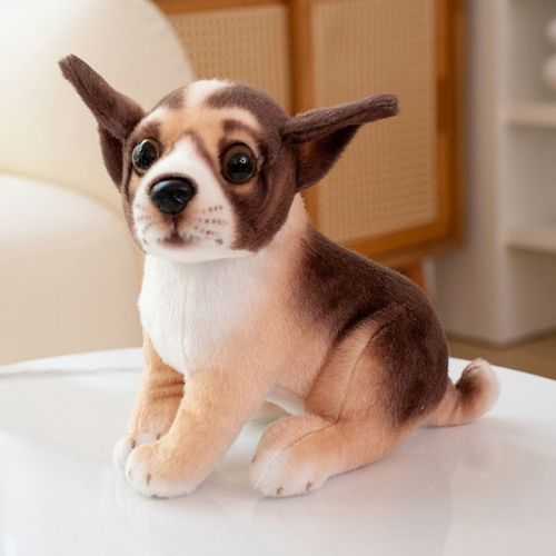 Peluche Husky, Chiot, Poupée, Beagle, Poupée, Poupée De Chiffon, Cadeau Accroupi 20*22cm (0,12kg) - Chihuahua