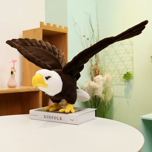 Poupée Aigle À Tête Blanche De Dessin Animé, Jouet En Peluche, Poupée Aigle, Décoration De Salon, Poupée De Confort Pour Enfants Poupée Pygargue À Tête Blanche - 90 Cm (0,45 Kg)