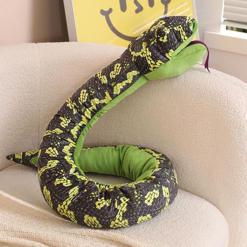 Poupée Python En Peluche, Marionnette À Main, Poupée De Chiffon, Accessoires Amusants, Mascotte De L'année Du Serpent Chou-Fleur Python - 130 Cm (0,28 Kg)
