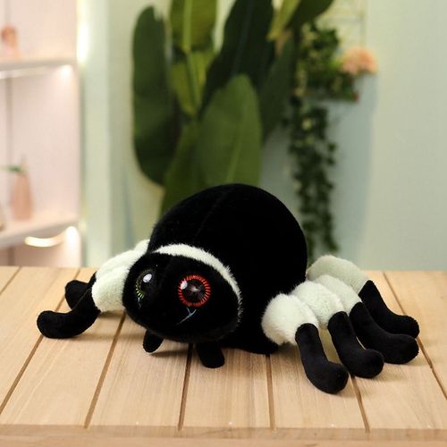 Poupée araignée dessin animé gros yeux araignée en peluche poupée enfants insecte poupée message peut être un seul aspirateur Araignée verte - 40 cm 0,23 kg