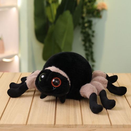 Poupée araignée dessin animé gros yeux araignée en peluche poupée enfants insecte poupée message peut être un seul aspirateur Araignée violette - 40 cm 0,23 kg