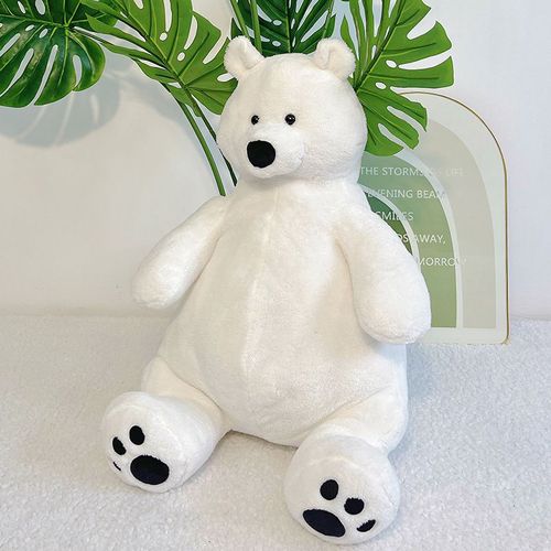 Poupée ours polaire assise sur le ventre, jouet pour fille, cadeau de vacances, oreiller de lit, coussin Position assise - 60CM 0,8kg