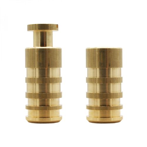 Linxor - Lot de 5 pitons escamotables en laiton - Diam 20 mm