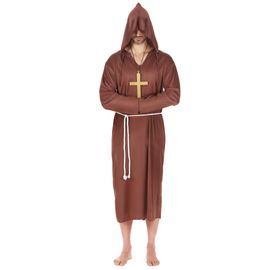 Déguisement Moine Marron Clair Grande Taille Homme - Taille: 3xl (160-190cm)