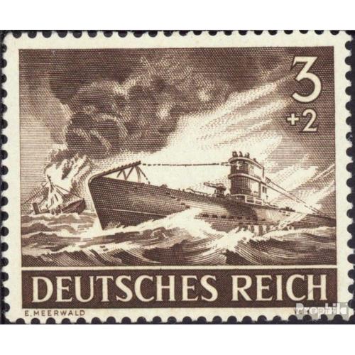 Empire Allemand 831 Oblitéré 1943 Héros De Commémoration