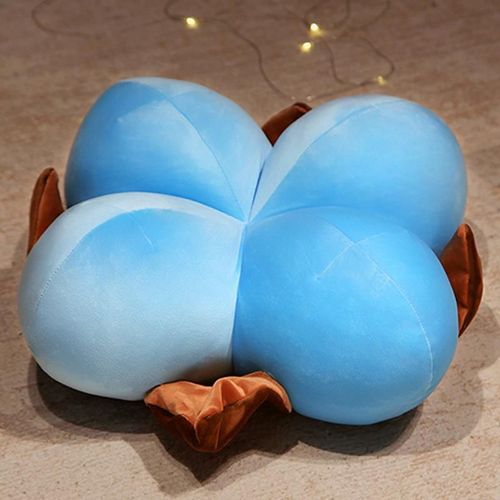 Coussin Futon En Coton, Coussin Épais Et Moelleux, Coussin De Sol Pour Baie Vitrée, Balcon, Tatami Coton Bleu - 33 X 15 Cm - Environ 0,6 Kg